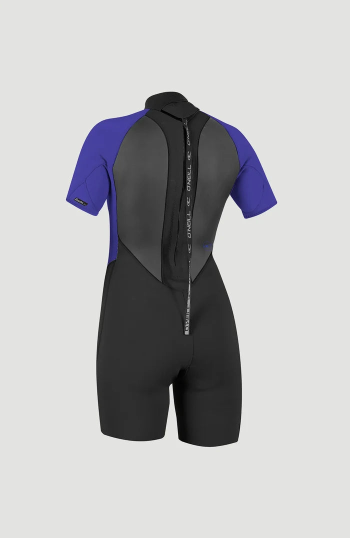 O'Neill Reactor-2 BZ 2mm Women's Spring Shorty Wetsuit - Black/Cobalt - 5043