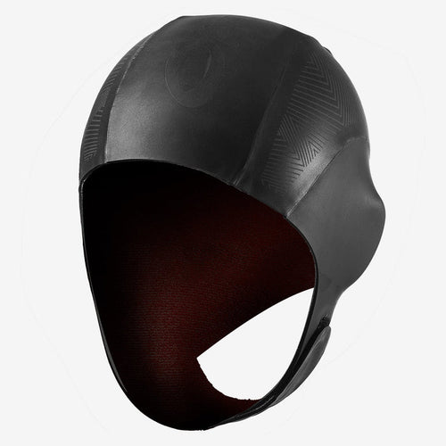 Orca Thermal Neoprene Swim Cap - Black with Adjustable Velcro Strap for Cold Water Swimming