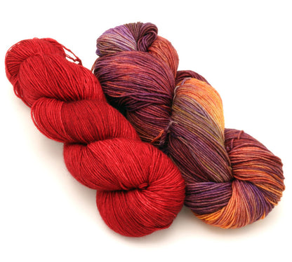 Malabrigo - Sock / Ravelry Red & Archangel