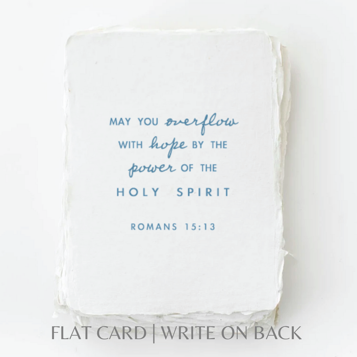 Overflow with Hope- Greeting Card