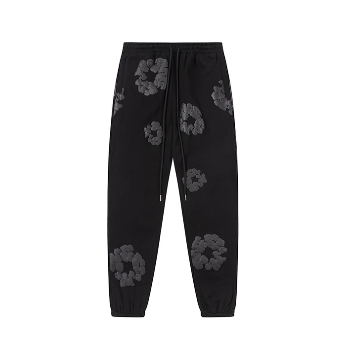 Pants Denim Tears Black Con Flores Black