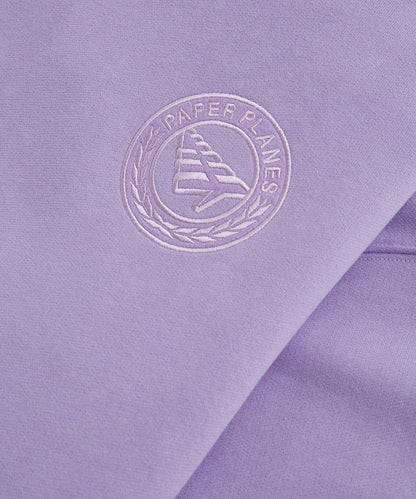 Paper Planes Relaxed First Class Crewneck Sweatshirt - Lilac
