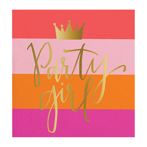 Party Girl Beverage Napkin