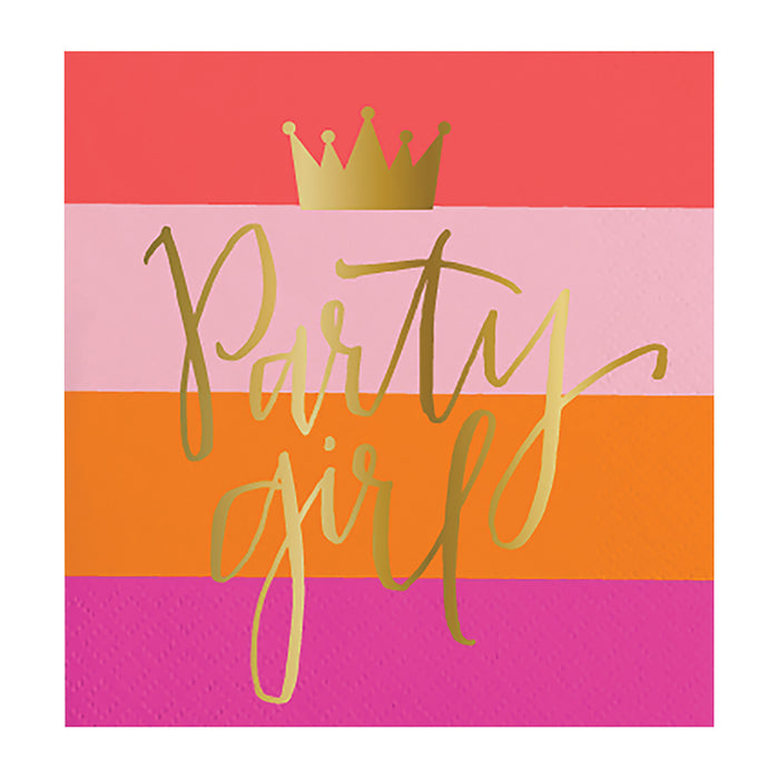 Party Girl Beverage Napkin