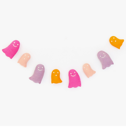 Pastel Ghost Felt Garland