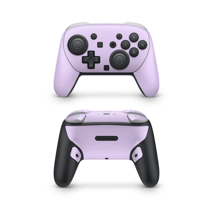 Pastel Lilac Nintendo Switch Pro Controller Decal Skins