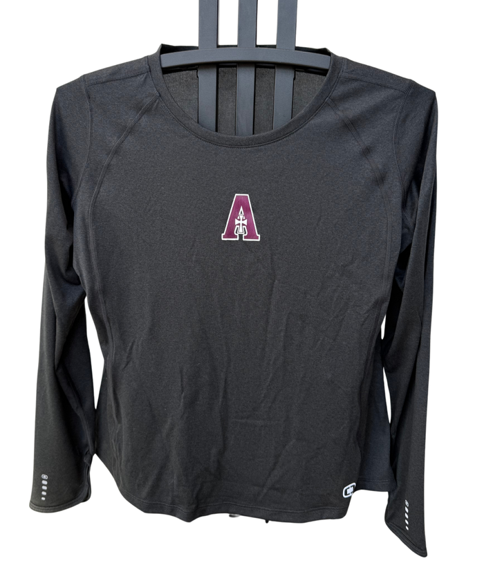 Performance Long Sleeve Tee (Thumb Holes) - Black