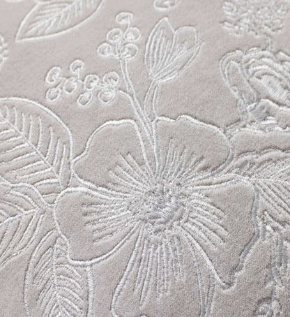 Colette Embroidered Pillow - Grey