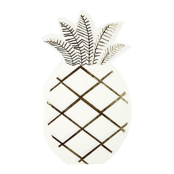 Pineapple Shape Beverage Napkins