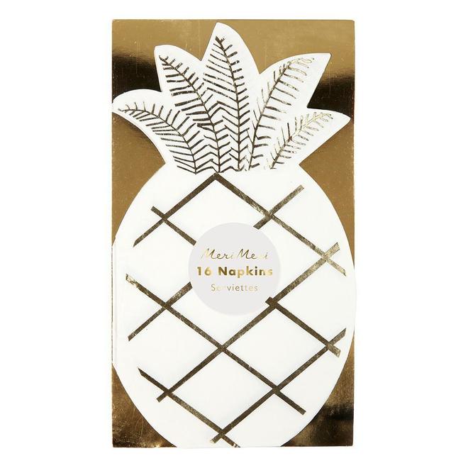Pineapple Shape Beverage Napkins