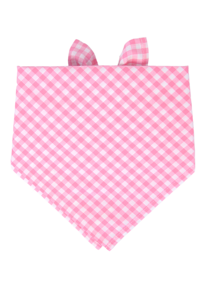 Pink Picnic Plaid Dog Bandana - Crew LaLa