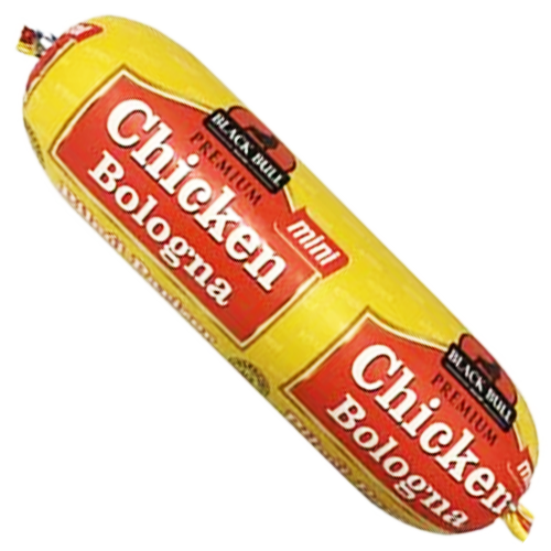 Premium Chicken Bologna / Pileca Bolonja 1lb (Price per Piece) (Black Bull)