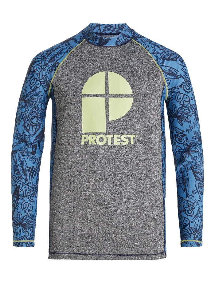 Protest PRTADMIT JR Lycra Rashguard - Kids Long Sleeve - River Blue