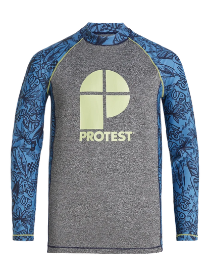 Protest PRTADMIT JR Lycra Rashguard - Kids Long Sleeve - River Blue