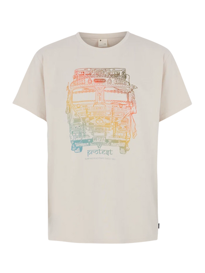 Protest PRTBANNER JR Kid's T-Shirt - KitOffWhite