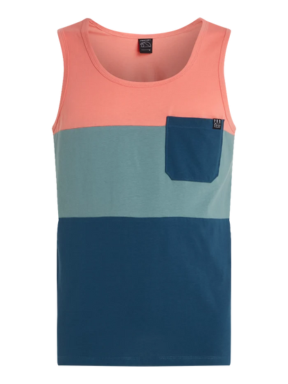 Protest PRTBLAVAND Men's Tank Top - Blue/ Teal/ Pink
