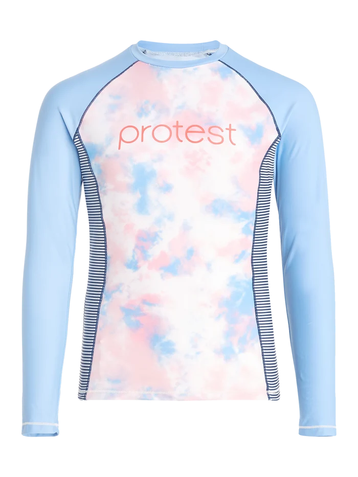 Protest PRTDELIA JR Lycra Rashguard - Kids Long Sleeve - Sugar Coral