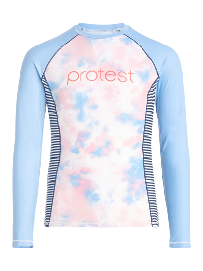 Protest PRTDELIA JR Lycra Rashguard - Kids Long Sleeve - Sugar Coral
