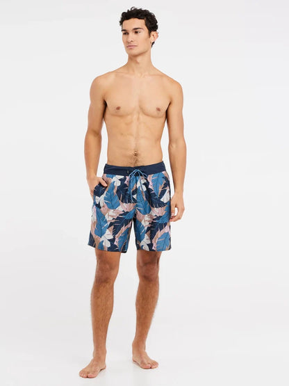 Protest PRTDURBAN Men's Beach Swim Shorts - River Blue/ Patterned