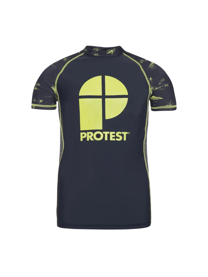 Protest PRTDYLAN JR Rashguard - Kids Short Sleeve - Blue