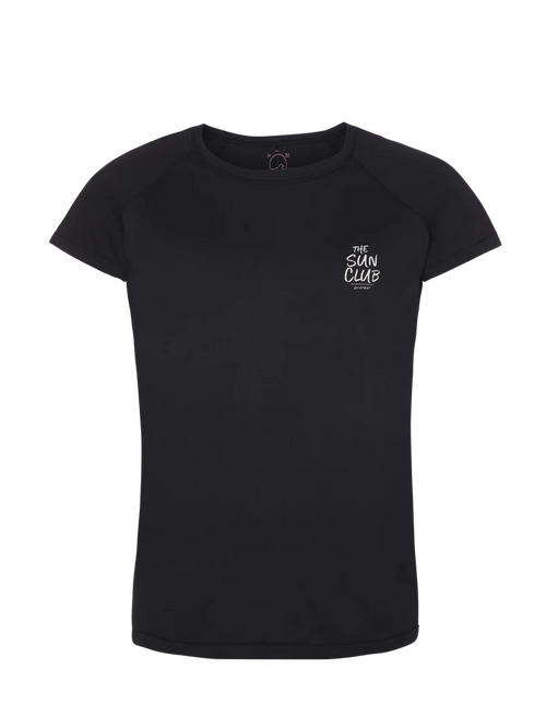 Protest PRTGRANITY Women's Rash Guard Short Sleeve Top - Black