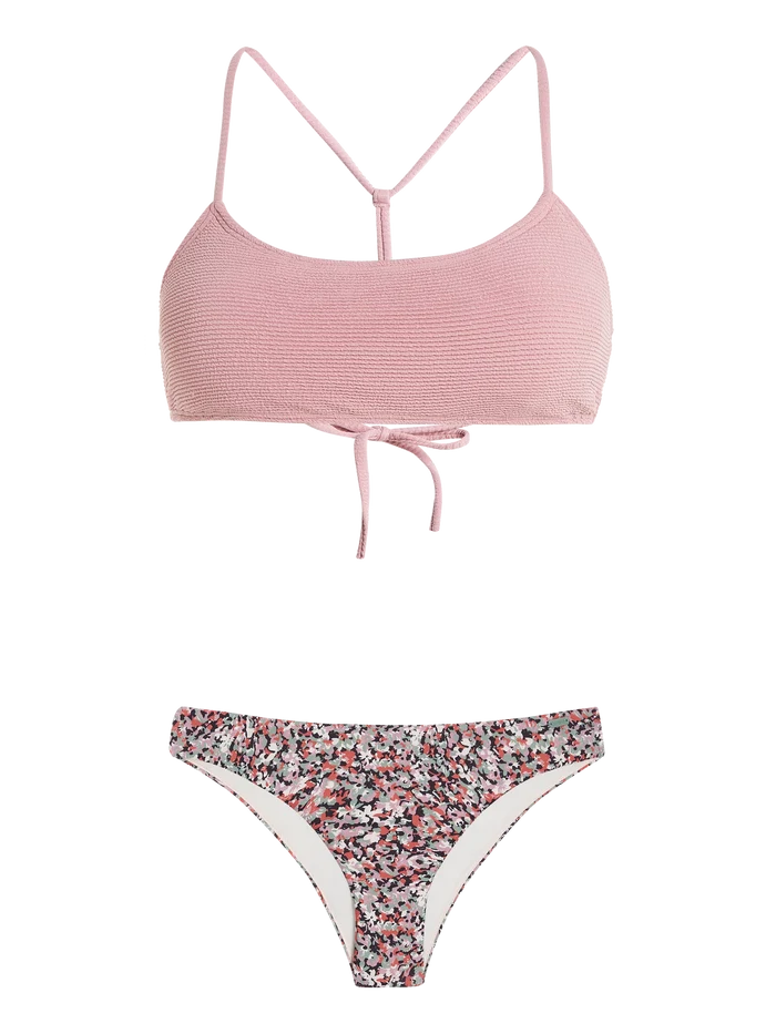 Protest PRTINLET Women's 2-Piece Bralette Bikini - Dusky Rose