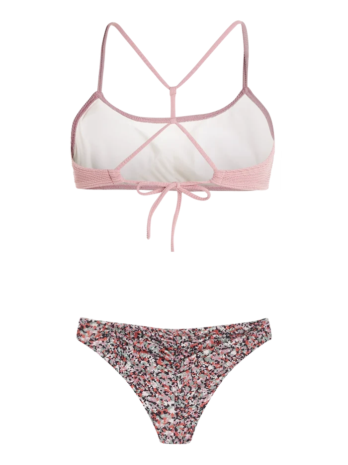 Protest PRTINLET Women's 2-Piece Bralette Bikini - Dusky Rose