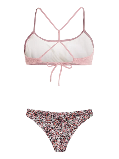 Protest PRTINLET Women's 2-Piece Bralette Bikini - Dusky Rose