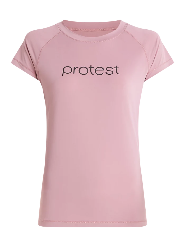 Protest PRTKILDA Women's Lycra Surf Rashguard T-Shirt - Dusky Rose
