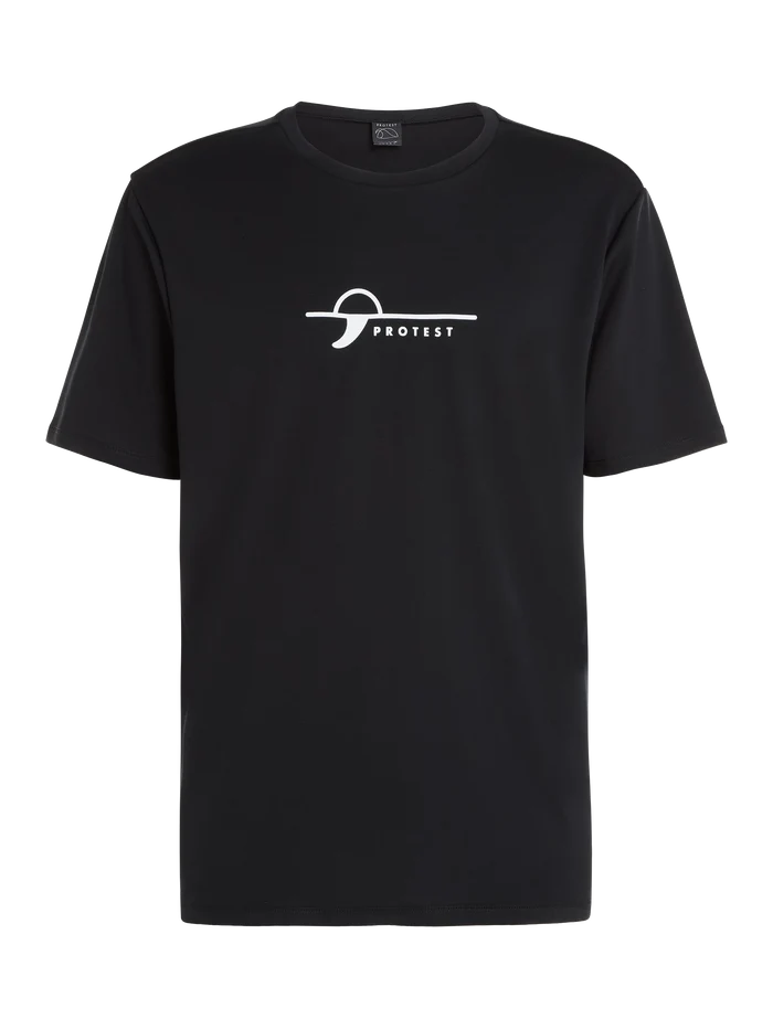 Protest PRTLEGUNDI Men's Lycra Rashguard Surf T-Shirt - Black