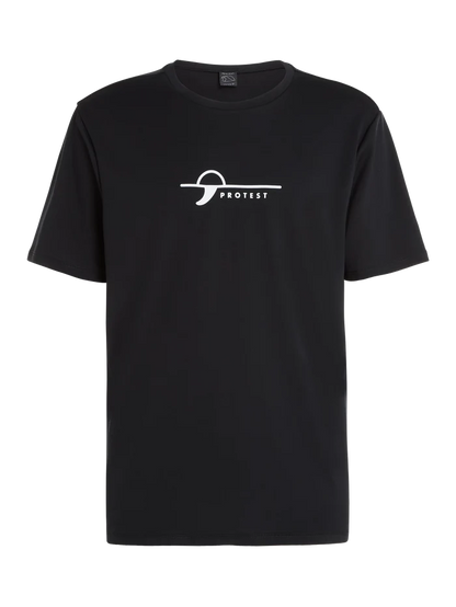 Protest PRTLEGUNDI Men's Lycra Rashguard Surf T-Shirt - Black