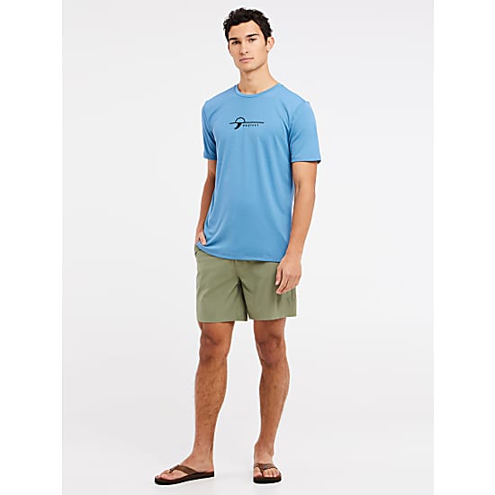 Protest PRTLEGUNDI Men's Lycra Rashguard Surf T-Shirt - River Blue