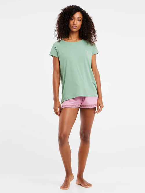 Protest PRTMERU Women's Lycra Rash Guard T-Shirt - Green Bay