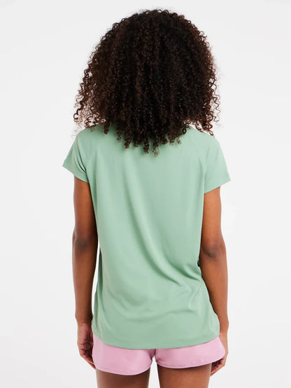 Protest PRTMERU Women's Lycra Rash Guard T-Shirt - Green Bay