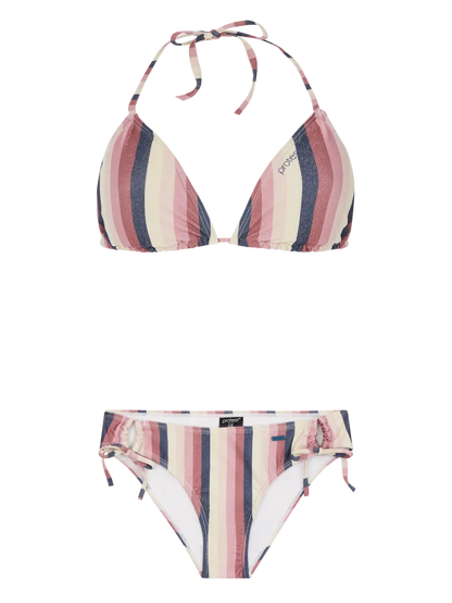 Protest PRTMOLA Striped Triangle Bikini - Deco Pink