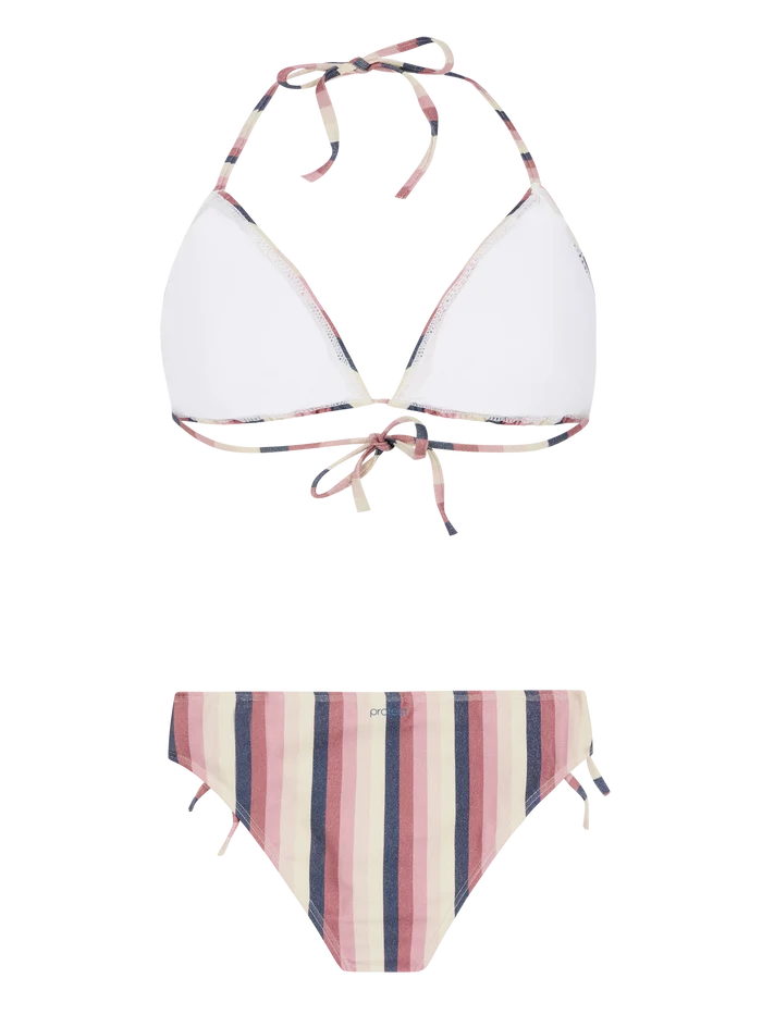 Protest PRTMOLA Striped Triangle Bikini - Deco Pink