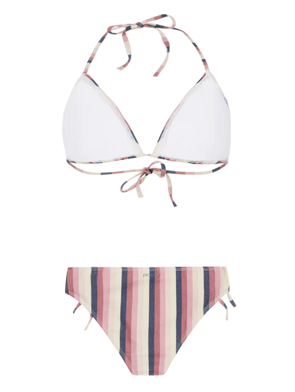 Protest PRTMOLA Striped Triangle Bikini - Deco Pink