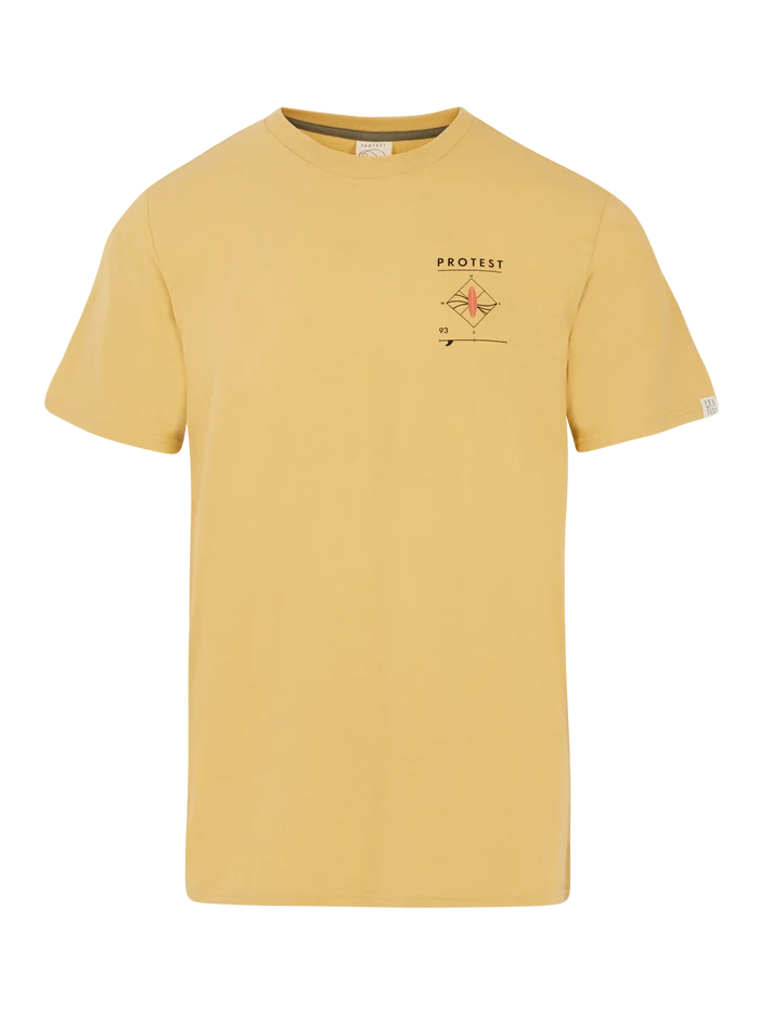 Protest PRTPENALT Men's T-Shirt - Butter Yellow