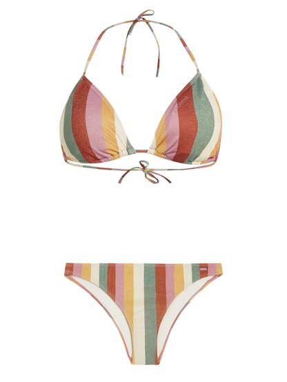 Protest PRTPIKE Women's Striped 2-piece Triangle Bikini - Striped Dusky Rose