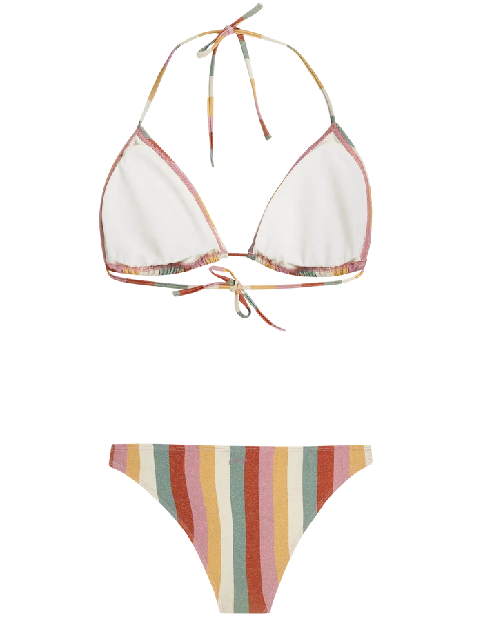 Protest PRTPIKE Women's Striped 2-piece Triangle Bikini - Striped Dusky Rose
