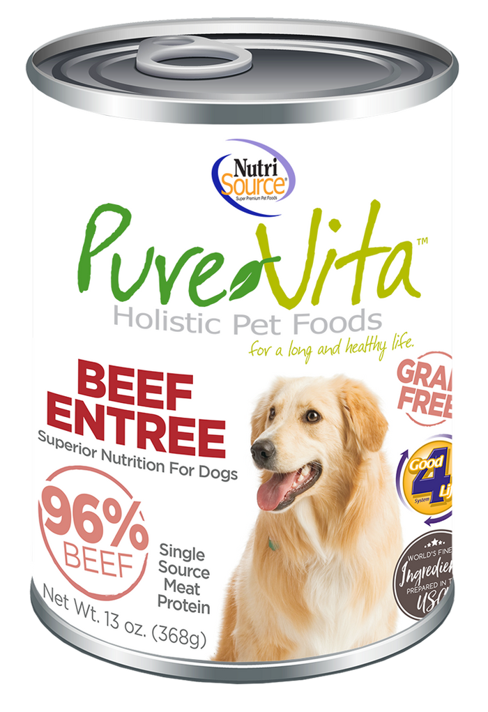 PureVita Grain Free Beef Entrée Wet Dog Food