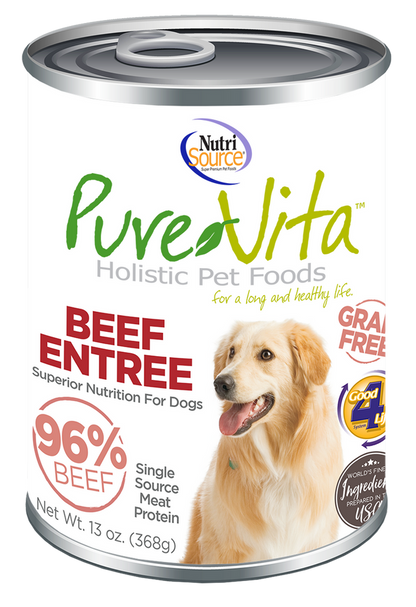 PureVita Grain Free Beef Entrée Wet Dog Food