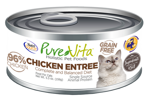 PureVita Grain Free Chicken Entrée for Cats