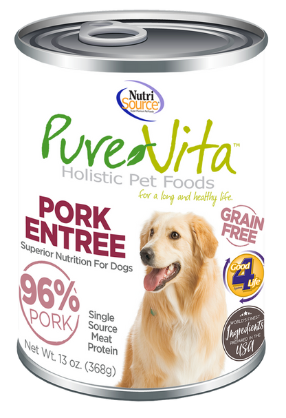PureVita Grain Free Pork Entrée Wet Dog Food