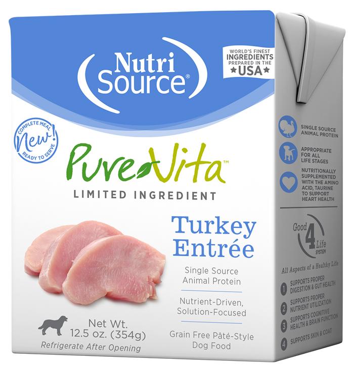 PureVita Grain Free Turkey Entrée Wet Dog Food