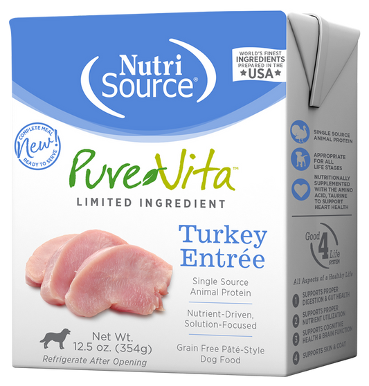 PureVita Grain Free Turkey Entrée Wet Dog Food