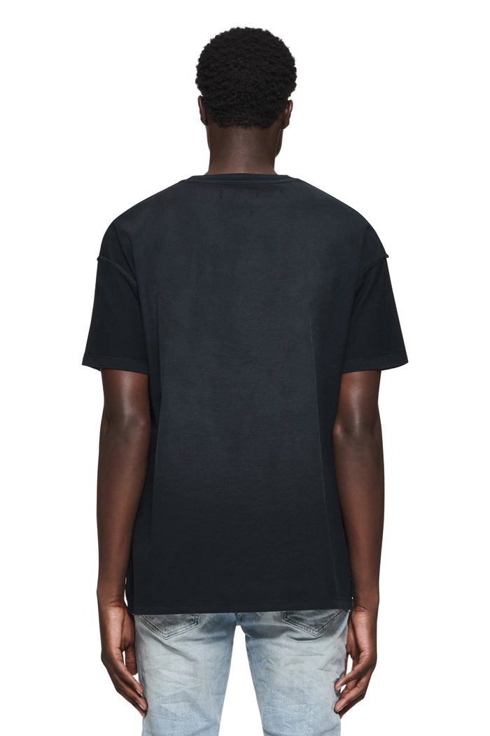 Purple Brand P101 Black JGWB324 Gothic Wordmark Tee - Black