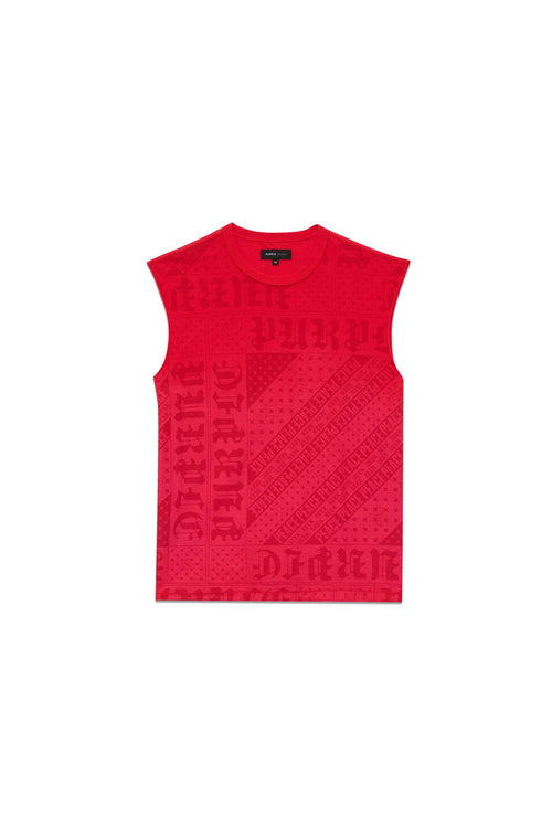 Purple Brand P103 Red JFCR324 Flag Bandana Tank Top - Red