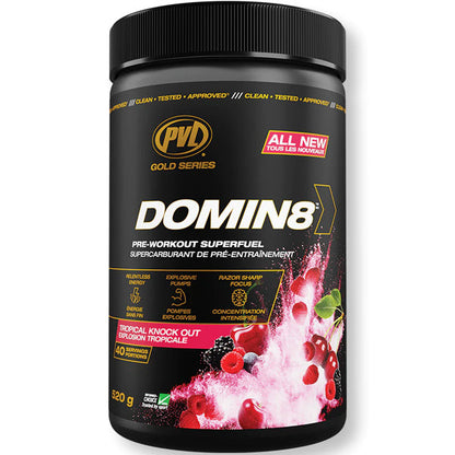 PVL Domin8 Pre-Workout 40/20 Servings