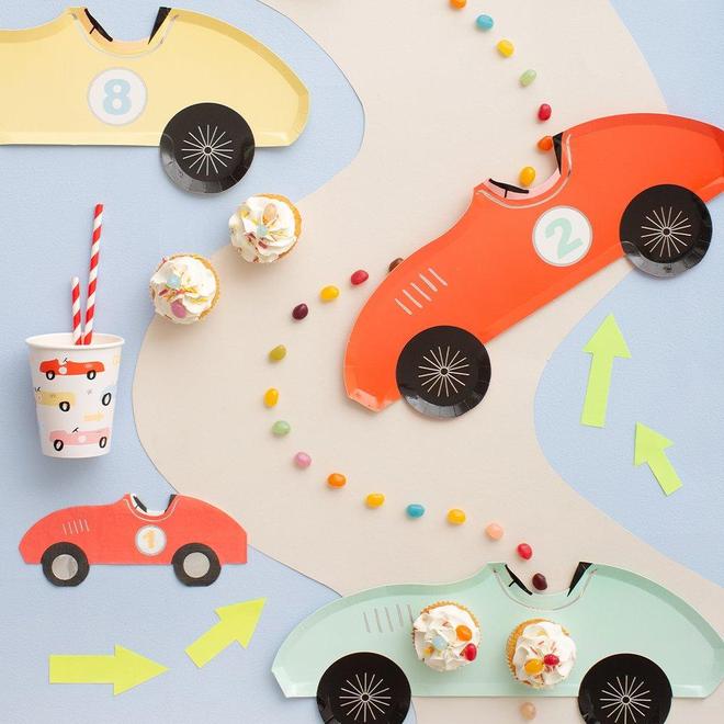 Race Car Large Plates